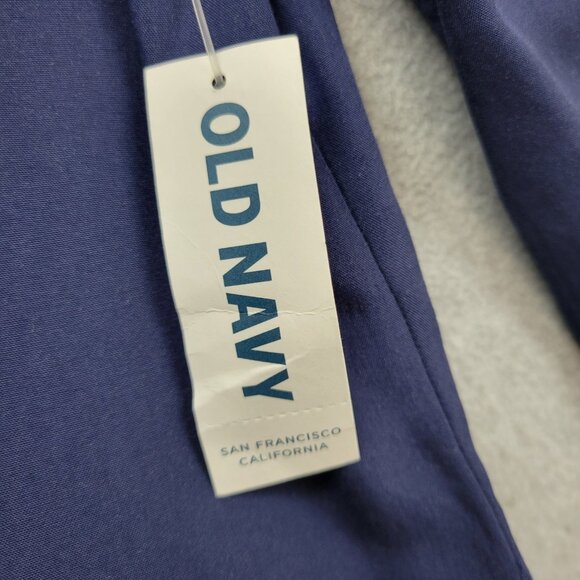 Old Navy Dress Womens Medium Blue Long Sleeve Smocked Chambray New - Picture 12 of 16